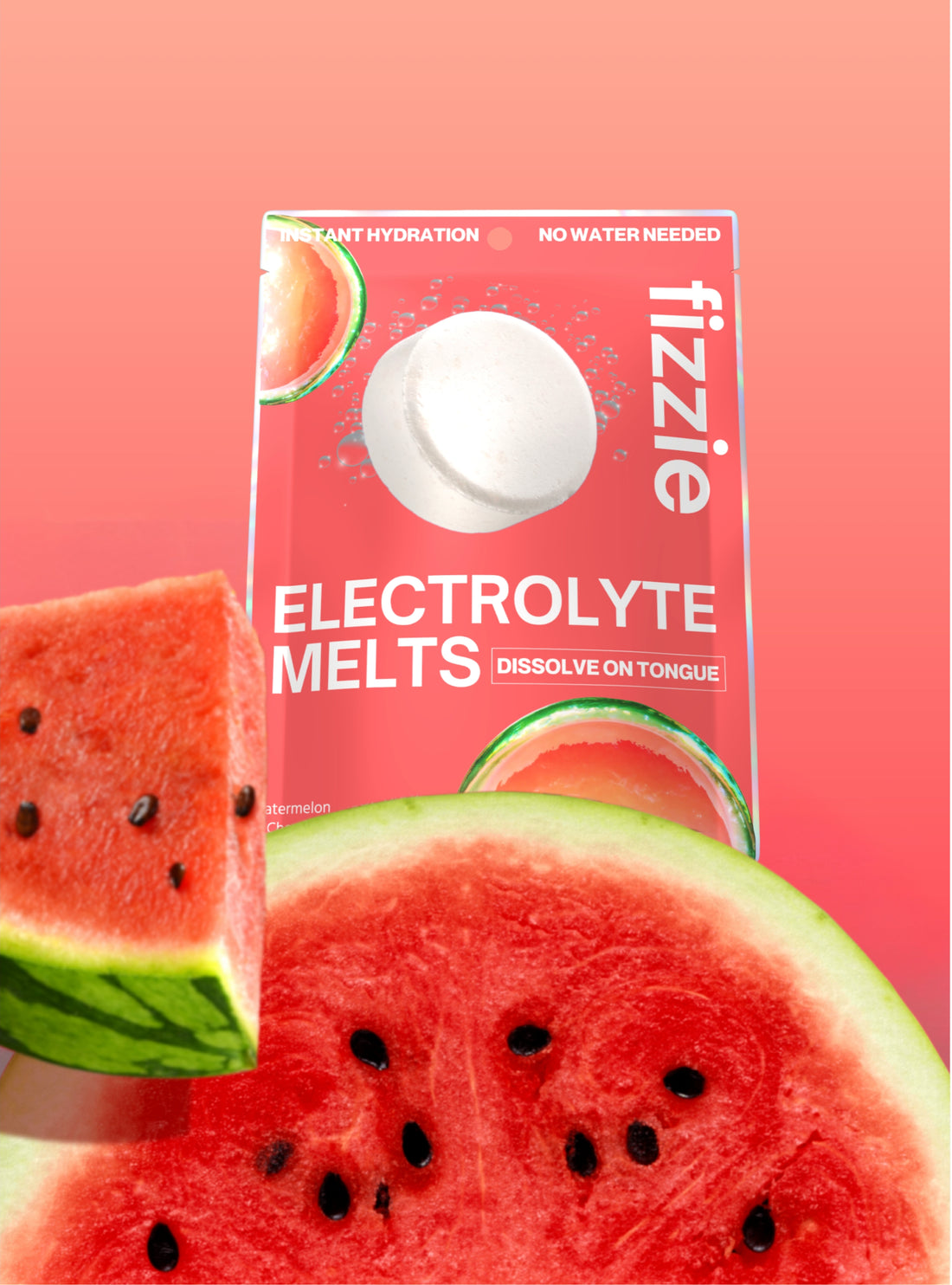 Watermelon Electrolyte Melts — 6 Pack